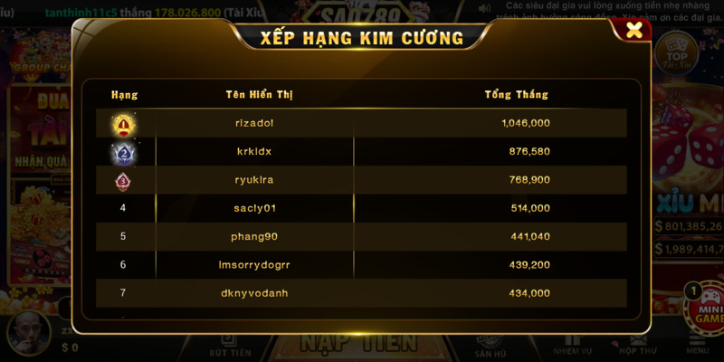 Bỏ túi bí quyết chơi Kim Cương Sao789 thắng lớn